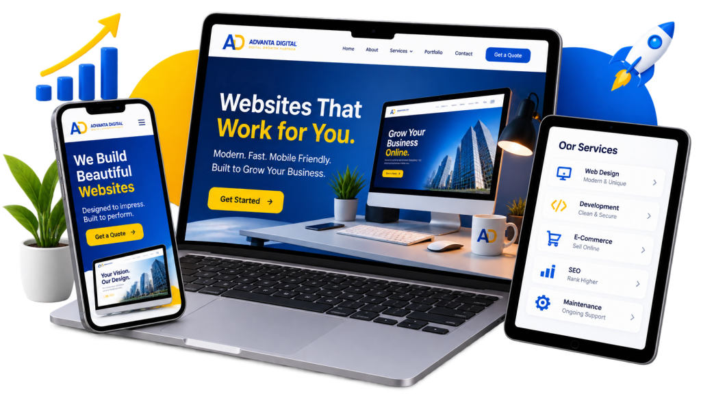 advanta web design image